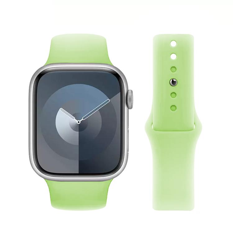 For Apple Watch 42mm / 41mm / 40mm / 38mm Kalebol Reverse Buckle Silicone Watch Band(Green) - Watch Bands by Kalebol | Online Shopping South Africa | PMC TechLife | Buy Now Pay Later Mobicred