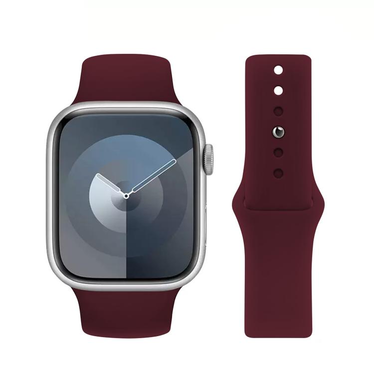 For Apple Watch 42mm / 41mm / 40mm / 38mm Kalebol Reverse Buckle Silicone Watch Band(Wine Red) - Watch Bands by Kalebol | Online Shopping South Africa | PMC TechLife | Buy Now Pay Later Mobicred