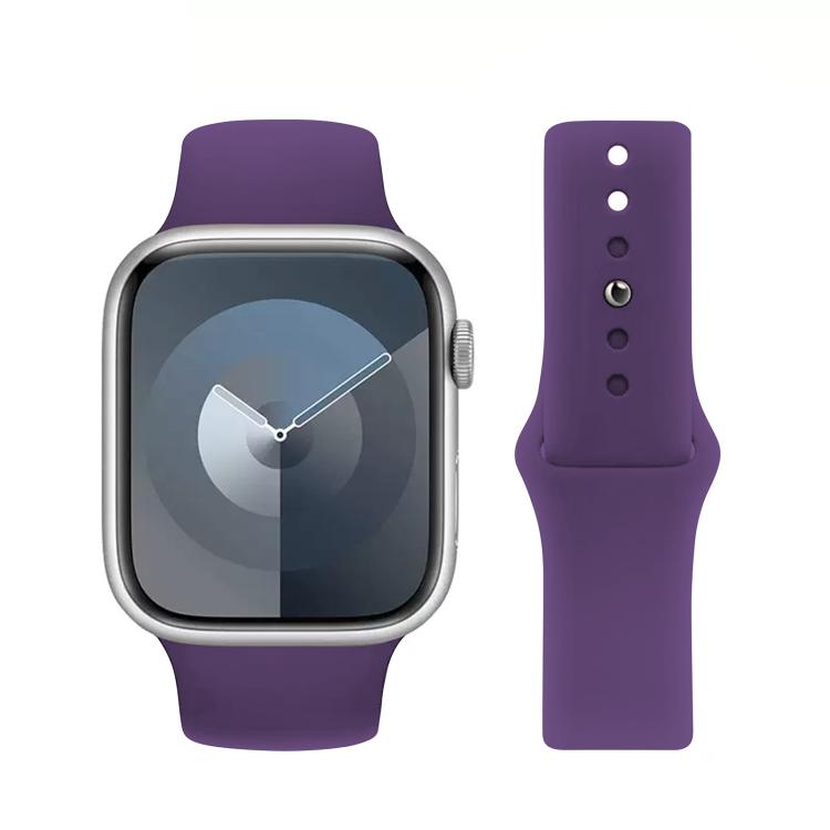 For Apple Watch 42mm / 41mm / 40mm / 38mm Kalebol Reverse Buckle Silicone Watch Band(Dark Purple) - Watch Bands by Kalebol | Online Shopping South Africa | PMC TechLife | Buy Now Pay Later Mobicred