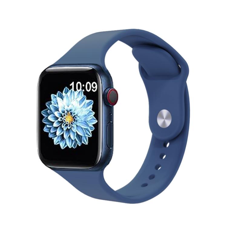 For Apple Watch 42mm / 41mm / 40mm / 38mm Kalebol Reverse Buckle Silicone Watch Band(Blue) - Watch Bands by Kalebol | Online Shopping South Africa | PMC TechLife | Buy Now Pay Later Mobicred