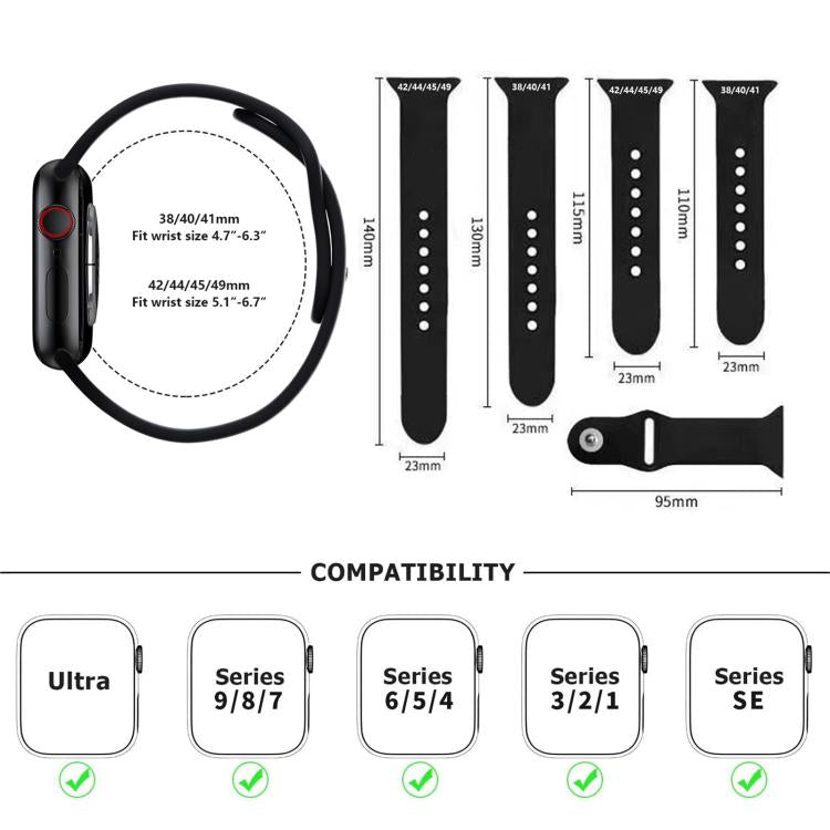 For Apple Watch 46mm / 49mm / 45mm / 44mm Kalebol Reverse Buckle Silicone Watch Band(Blue) - Watch Bands by Kalebol | Online Shopping South Africa | PMC TechLife | Buy Now Pay Later Mobicred
