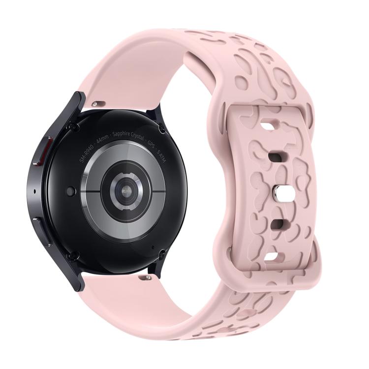 18mm Kalebol Leopard Print Butterfly Buckle Silicone Watch Band(Pink) - free shipping - PMc TechLife - Order now!