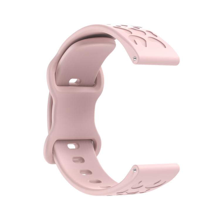 18mm Kalebol Leopard Print Butterfly Buckle Silicone Watch Band(Pink) - free shipping - PMc TechLife - Order now!