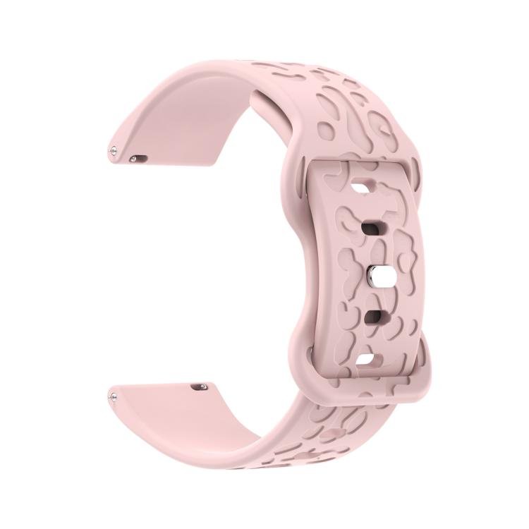 18mm Kalebol Leopard Print Butterfly Buckle Silicone Watch Band(Pink) - free shipping - PMc TechLife - Order now!