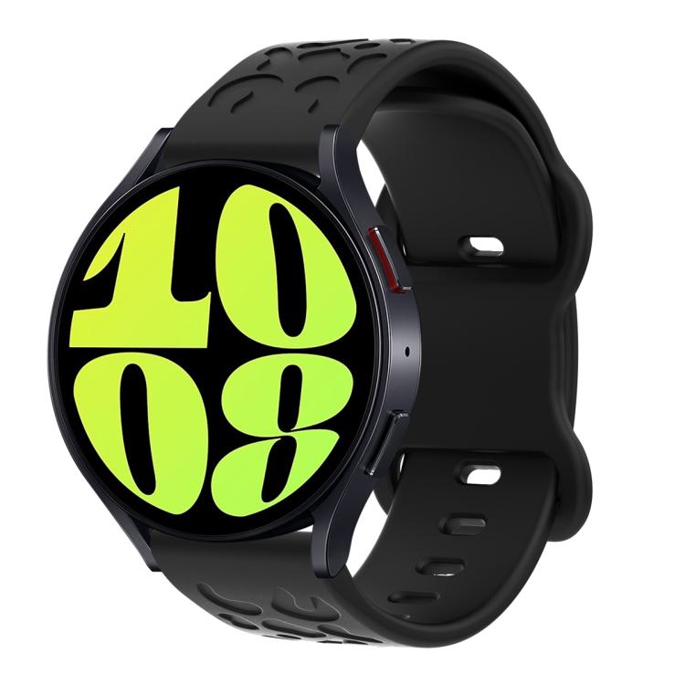 18mm Kalebol Leopard Print Butterfly Buckle Silicone Watch Band(Black) - free shipping - PMc TechLife - Order now!