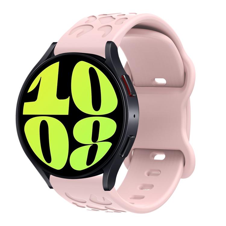 22mm Kalebol Leopard Print Butterfly Buckle Silicone Watch Band(Pink) - free shipping - PMc TechLife - Order now!