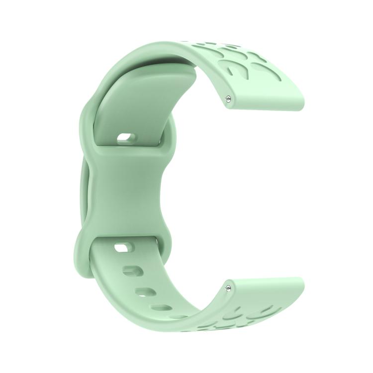 22mm Kalebol Leopard Print Butterfly Buckle Silicone Watch Band(Teal Blue) - free shipping - PMc TechLife - Order now!