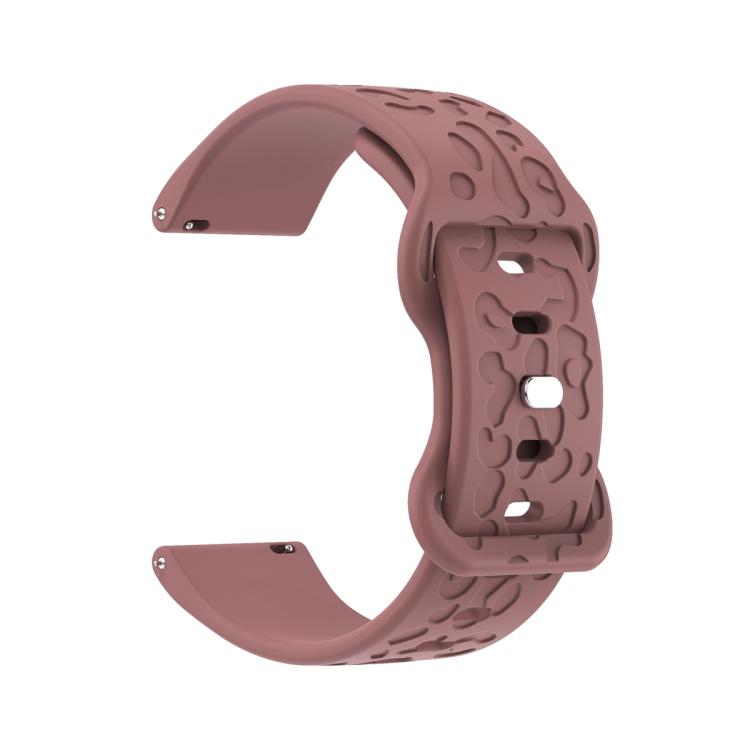 22mm Kalebol Leopard Print Butterfly Buckle Silicone Watch Band(Purple Haze) - free shipping - PMc TechLife - Order now!