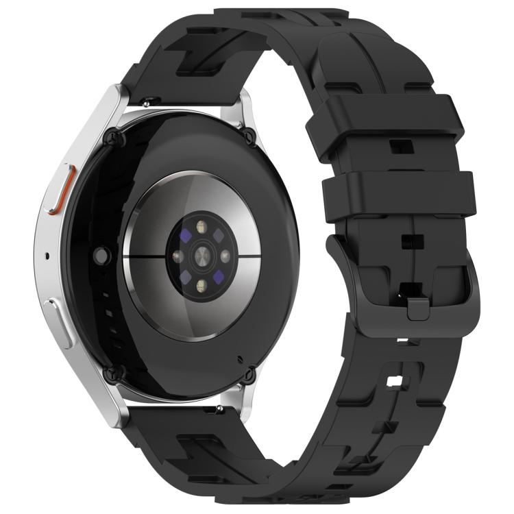 20mm Kalebol Solid Color Black Buckle Round Tail Silicone Watch Band(Black) - free shipping - PMc TechLife - Order now!