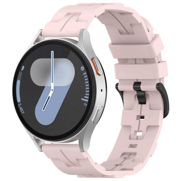 20mm Kalebol Solid Color Black Buckle Round Tail Silicone Watch Band(Rose Pink) - free shipping - PMc TechLife - Order now!