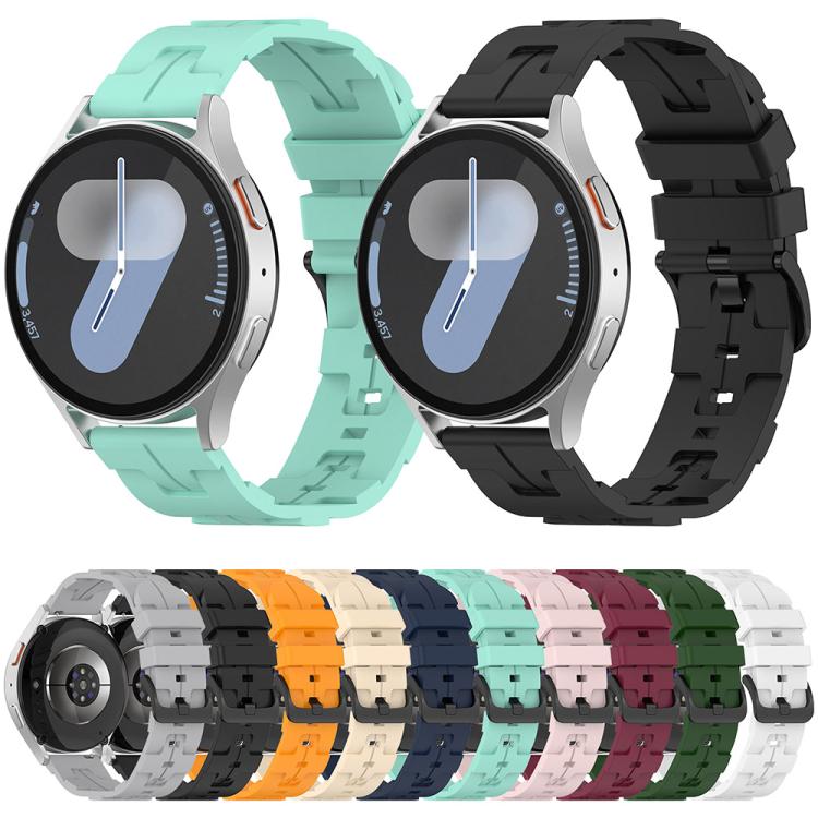 20mm Kalebol Solid Color Black Buckle Round Tail Silicone Watch Band(Grey) - free shipping - PMc TechLife - Order now!