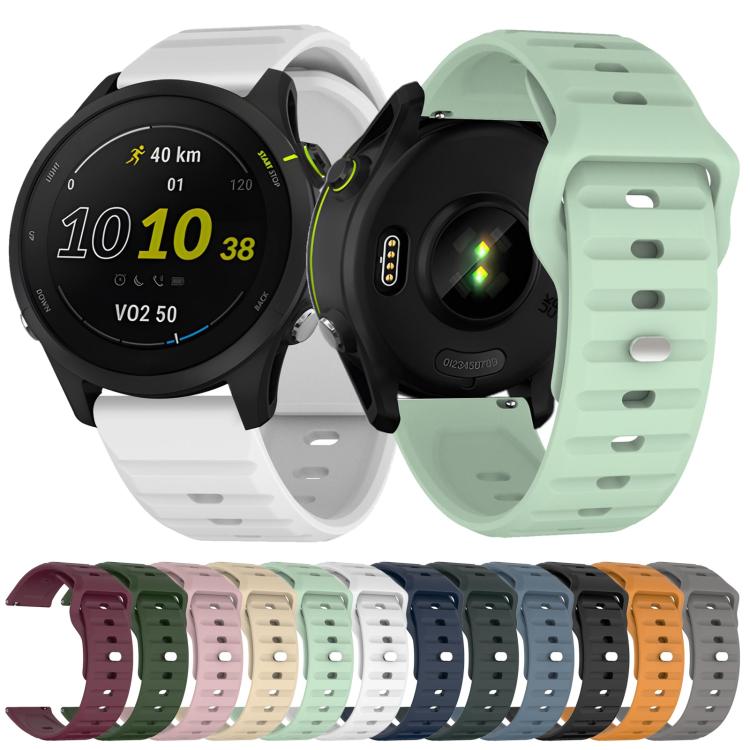 22mm Kalebol Wave Pattern Studded Buckle Silicone Watch Band(Cream Color) - 22mm Bands by Kalebol | Online Shopping South Africa | PMc TechLife | Buy Now Pay Later Mobicred