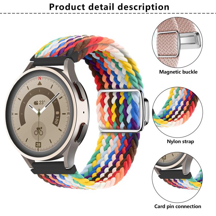 20mm Kalebol Nylon Braided Loop Magnetic Buckle Watch Band(Light Grey) - free shipping - PMc TechLife - Order now!