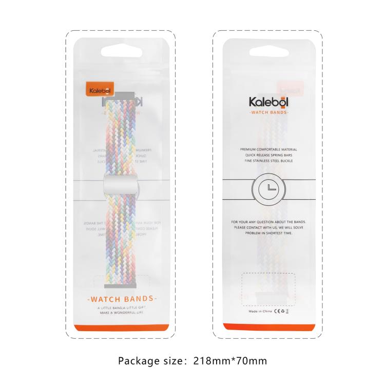 20mm Kalebol Nylon Braided Loop Magnetic Buckle Watch Band(Light Grey) - free shipping - PMc TechLife - Order now!