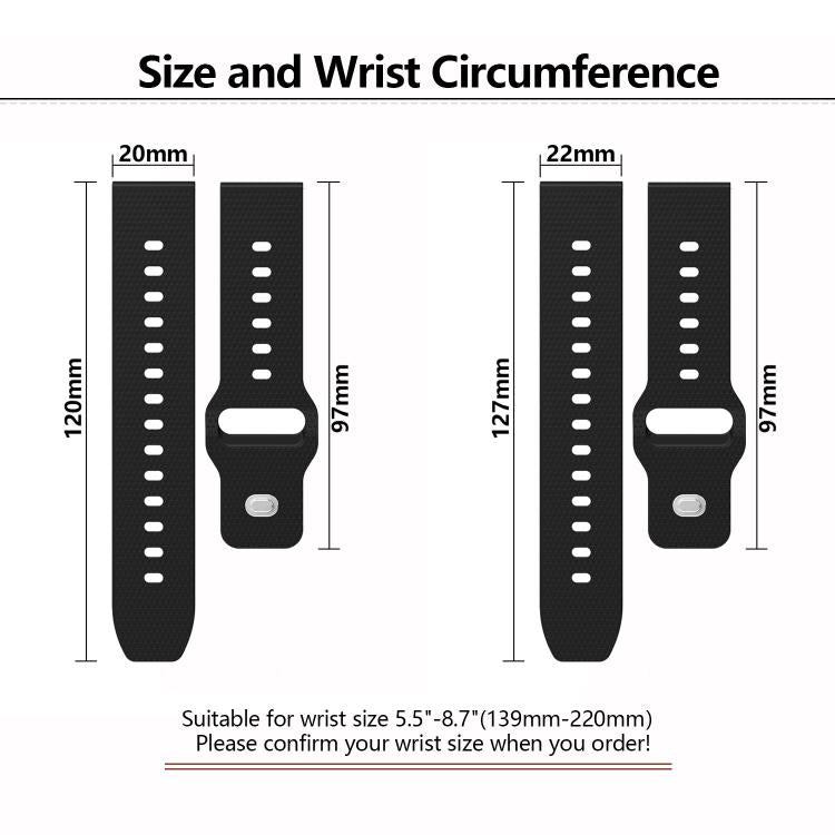 20mm Kalebol Dot Studded Buckle Silicone Watch Band(Teal) - free shipping - PMc TechLife - Order now!