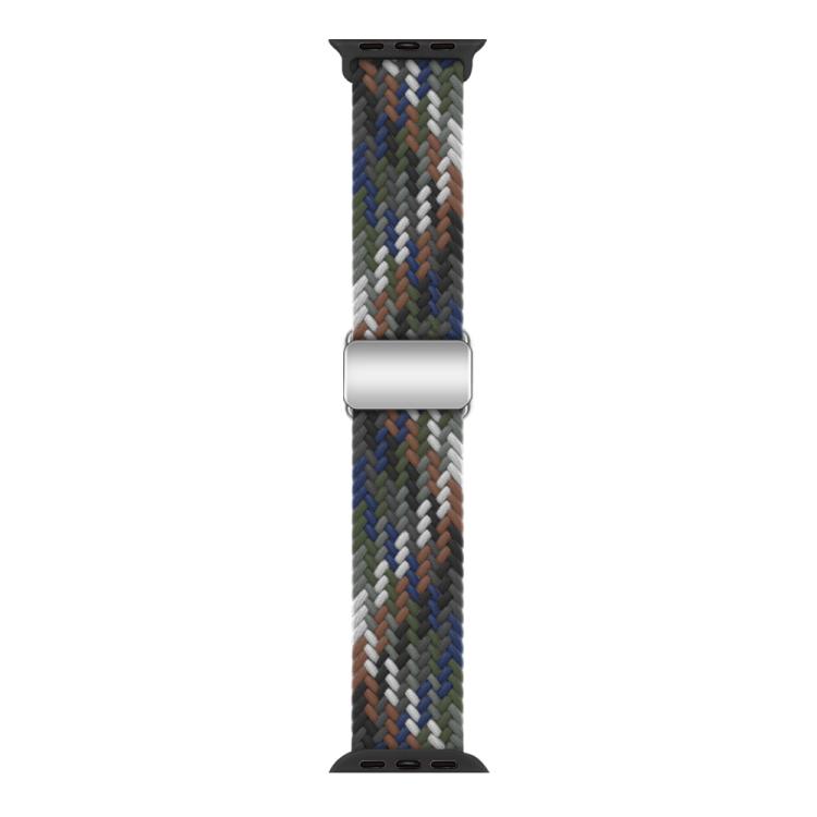 For Apple Watch 46mm / 49mm / 45mm / 44mm Kalebol Nylon Loop Magnetic Buckle Watch Band(Cowboy Colorful 2) - free shipping - PMc TechLife - Order now!