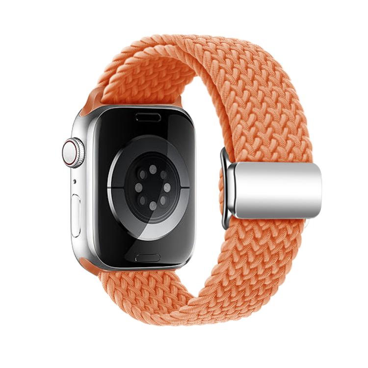 For Apple Watch 42mm / 41mm / 40mm / 38mm Kalebol Nylon Loop Magnetic Buckle Watch Band(Orange) - free shipping - PMc TechLife - Order now!