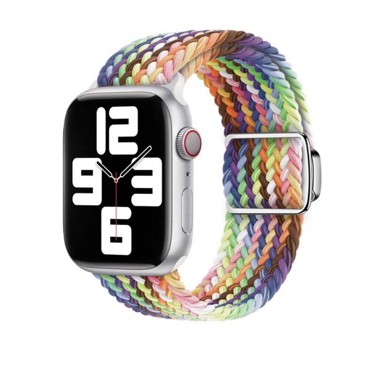 For Apple Watch 42mm / 41mm / 40mm / 38mm Kalebol Nylon Loop Magnetic Buckle Watch Band(Colorful) - free shipping - PMc TechLife - Order now!