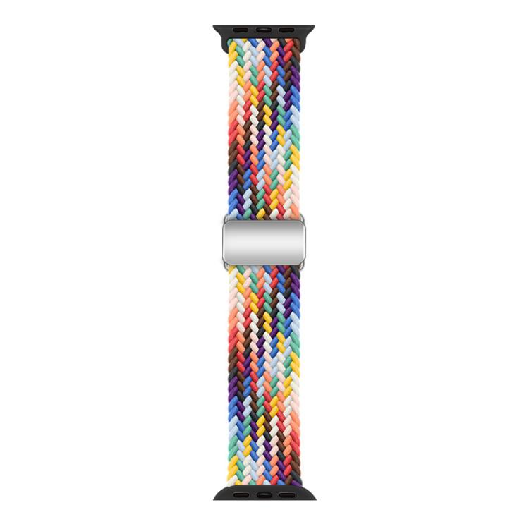For Apple Watch 42mm / 41mm / 40mm / 38mm Kalebol Nylon Loop Magnetic Buckle Watch Band(Official Rainbow) - free shipping - PMc TechLife - Order now!