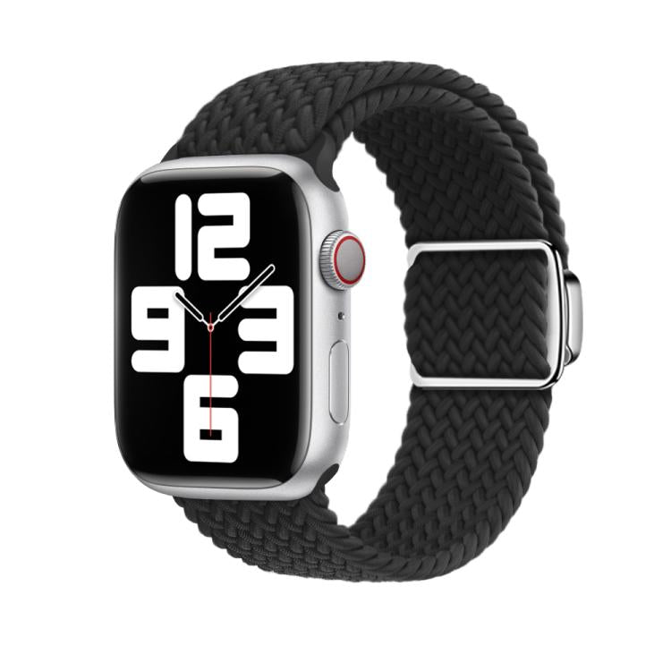 For Apple Watch 42mm / 41mm / 40mm / 38mm Kalebol Nylon Loop Magnetic Buckle Watch Band(Black) - free shipping - PMc TechLife - Order now!