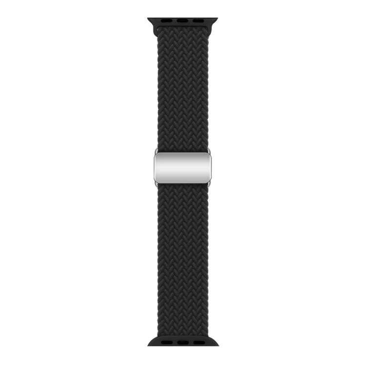 For Apple Watch 42mm / 41mm / 40mm / 38mm Kalebol Nylon Loop Magnetic Buckle Watch Band(Black) - free shipping - PMc TechLife - Order now!