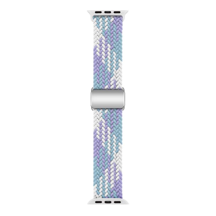 For Apple Watch 42mm / 41mm / 40mm / 38mm Kalebol Nylon Loop Magnetic Buckle Watch Band(Violet Blue) - free shipping - PMc TechLife - Order now!