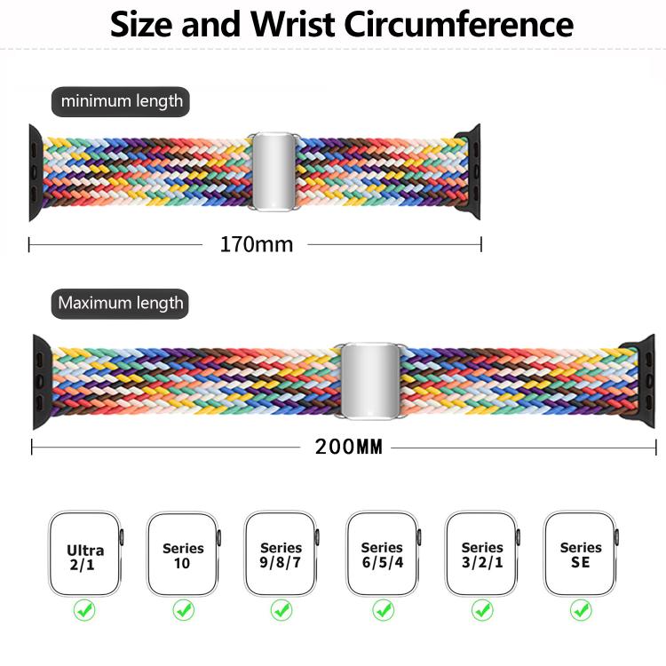For Apple Watch 46mm / 49mm / 45mm / 44mm Kalebol Nylon Loop Magnetic Buckle Watch Band(Violet Blue) - free shipping - PMc TechLife - Order now!