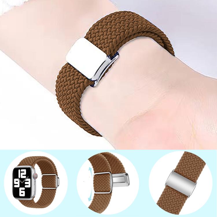 For Apple Watch 42mm / 41mm / 40mm / 38mm Kalebol Nylon Loop Magnetic Buckle Watch Band(Official Rainbow) - free shipping - PMc TechLife - Order now!
