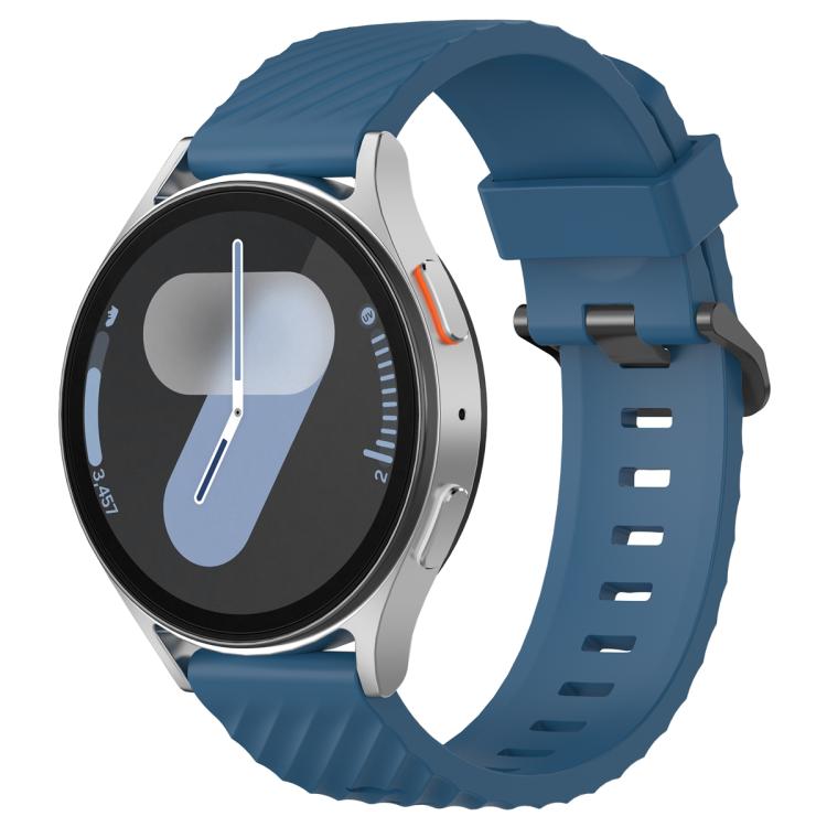 20mm Kalebol Steel Buckle Spruce Silicone Watch Band(Dark Blue) - free shipping - PMc TechLife - Order now!