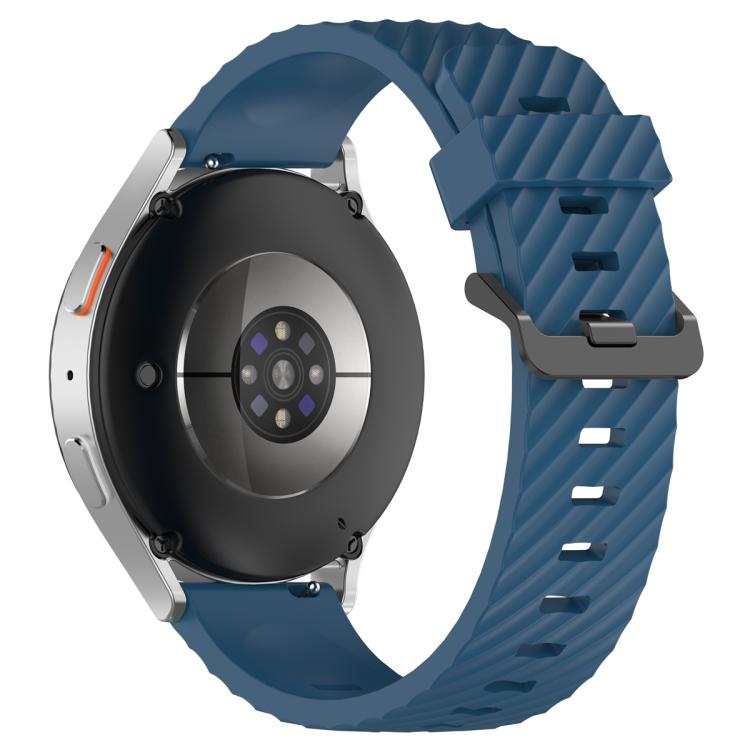 20mm Kalebol Steel Buckle Spruce Silicone Watch Band(Dark Blue) - free shipping - PMc TechLife - Order now!