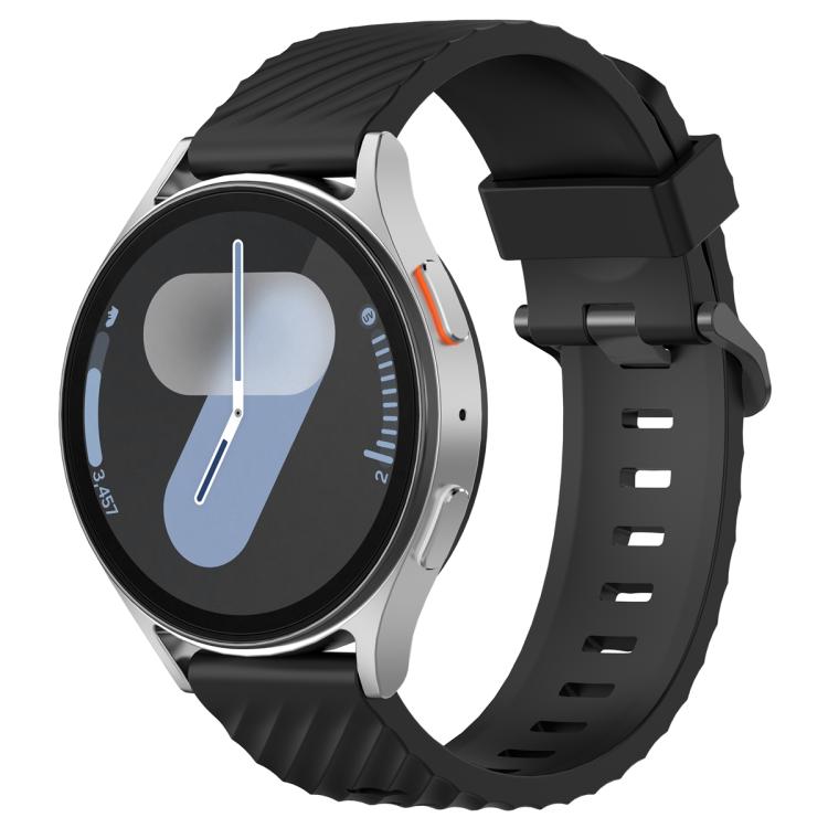 20mm Kalebol Steel Buckle Spruce Silicone Watch Band(Black) - free shipping - PMc TechLife - Order now!