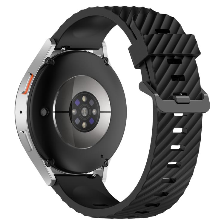 20mm Kalebol Steel Buckle Spruce Silicone Watch Band(Black) - free shipping - PMc TechLife - Order now!