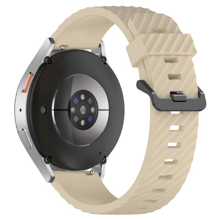 20mm Kalebol Steel Buckle Spruce Silicone Watch Band(Cream Color) - free shipping - PMc TechLife - Order now!