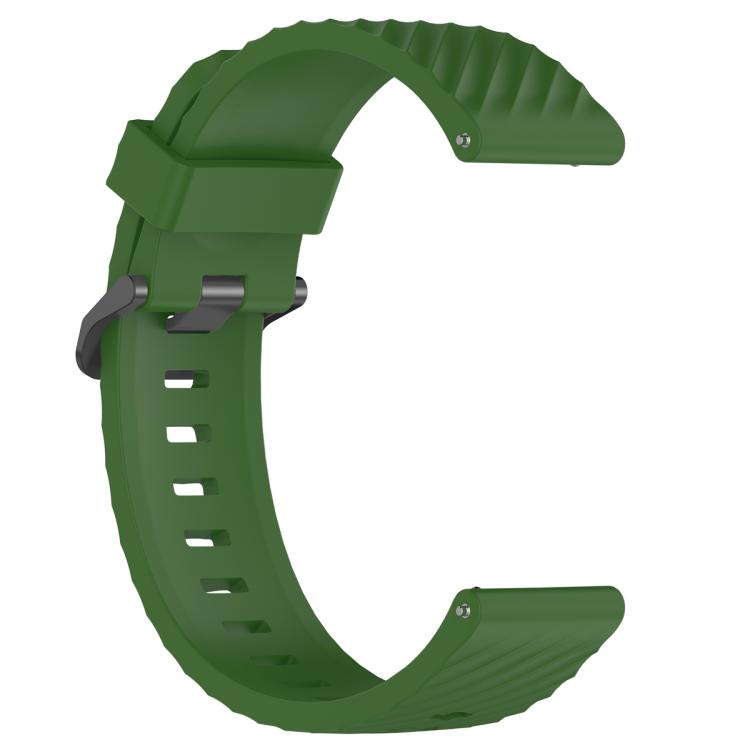 22mm Kalebol Steel Buckle Spruce Silicone Watch Band(Army Green) - free shipping - PMc TechLife - Order now!