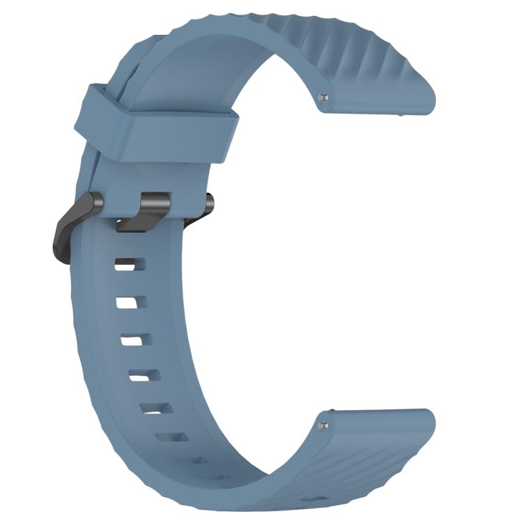 22mm Kalebol Steel Buckle Spruce Silicone Watch Band(Rock Blue) - free shipping - PMc TechLife - Order now!