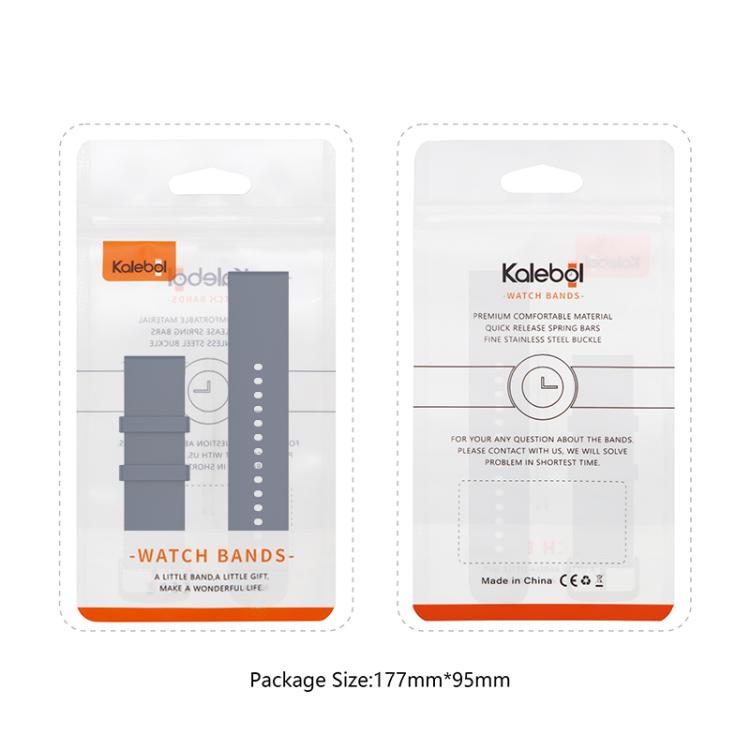 22mm Kalebol Round Tail Silicone Watch Band(Pine Green) - 22mm Bands by Kalebol | Online Shopping South Africa | PMc TechLife | Buy Now Pay Later Mobicred