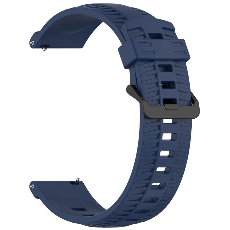 20mm Kalebol Black Buckle Tire Pattern Silicone Watch Band(Navy Blue) - free shipping - PMc TechLife - Order now!