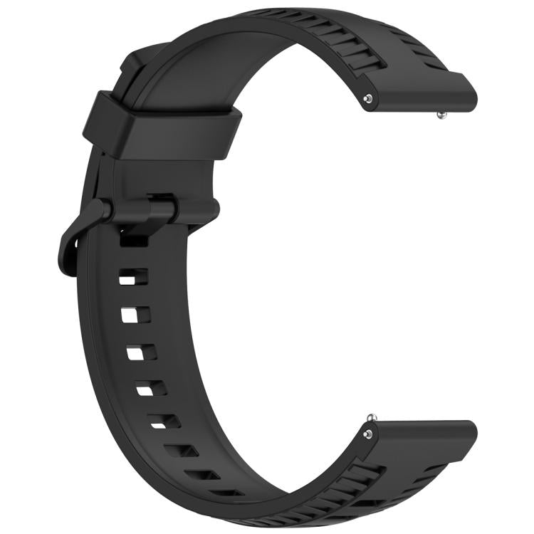 20mm Kalebol Black Buckle Tire Pattern Silicone Watch Band(Black) - 20mm Bands by Kalebol | Online Shopping South Africa | PMc TechLife | Buy Now Pay Later Mobicred