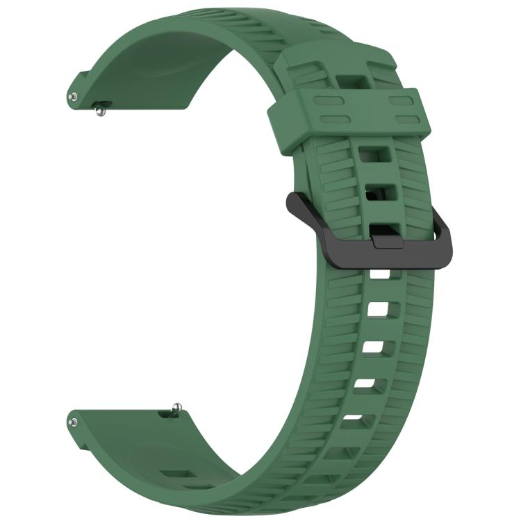 20mm Kalebol Black Buckle Tire Pattern Silicone Watch Band(Army Green) - free shipping - PMc TechLife - Order now!