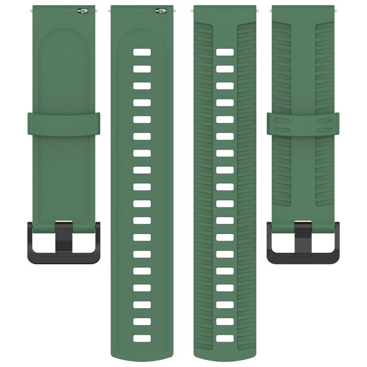 20mm Kalebol Black Buckle Tire Pattern Silicone Watch Band(Army Green) - free shipping - PMc TechLife - Order now!