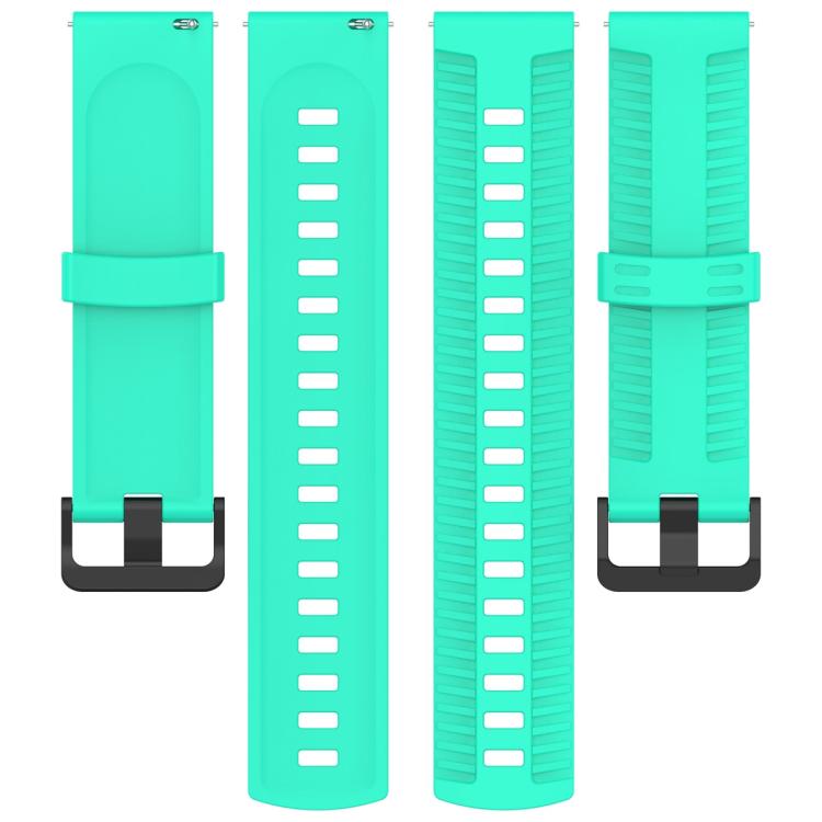 20mm Kalebol Black Buckle Tire Pattern Silicone Watch Band(Teal) - free shipping - PMc TechLife - Order now!