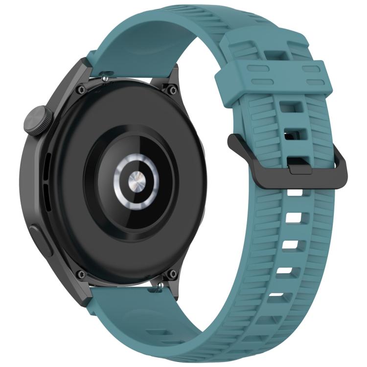 20mm Kalebol Black Buckle Tire Pattern Silicone Watch Band(Rock Blue) - free shipping - PMc TechLife - Order now!