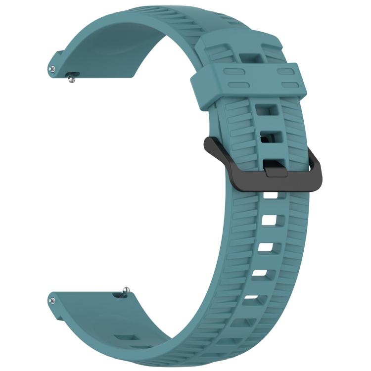 20mm Kalebol Black Buckle Tire Pattern Silicone Watch Band(Rock Blue) - free shipping - PMc TechLife - Order now!