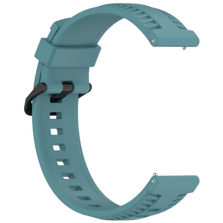 20mm Kalebol Black Buckle Tire Pattern Silicone Watch Band(Rock Blue) - free shipping - PMc TechLife - Order now!