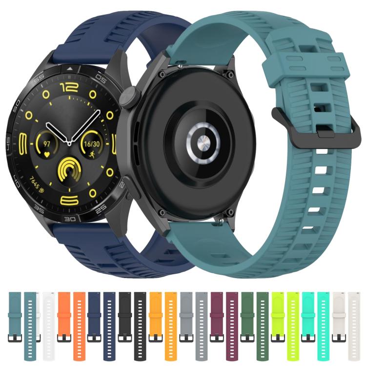 20mm Kalebol Black Buckle Tire Pattern Silicone Watch Band(Teal) - free shipping - PMc TechLife - Order now!