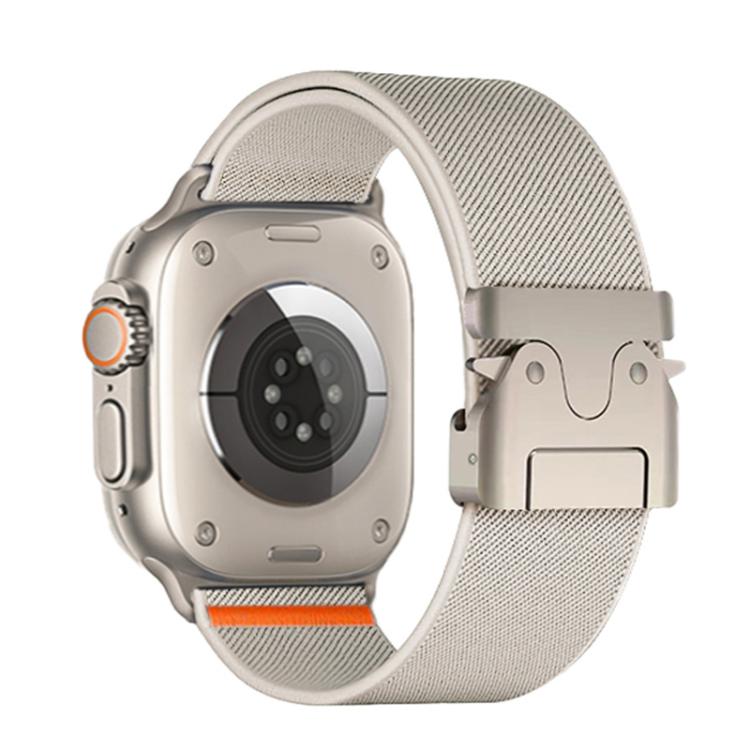 For Apple Watch 46mm / 49mm / 45mm / 44mm Kalebol Parachute Buckle Elastic Nylon Watch Band(Starlight) - free shipping - PMc TechLife - Order now!
