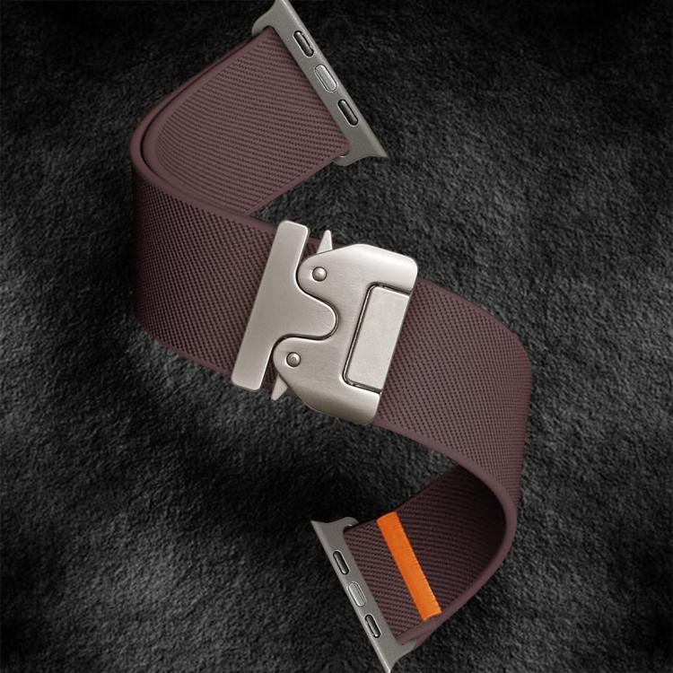 For Apple Watch 42mm / 41mm / 40mm / 38mm Kalebol Parachute Buckle Elastic Nylon Watch Band(Smoky Purple) - free shipping - PMc TechLife - Order now!