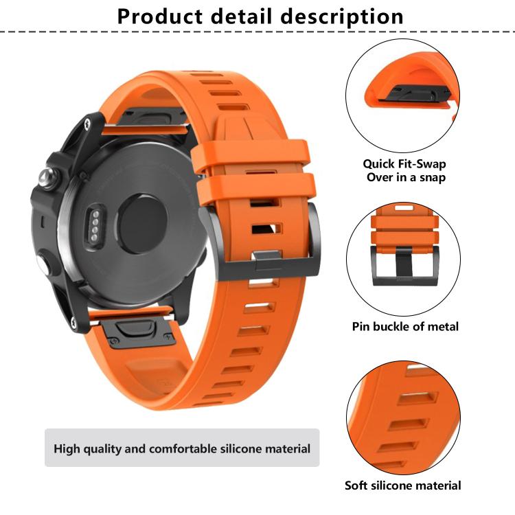 For Garmin QuickFit 22mm Kalebol Plain Texture Silicone Watch Band(Blue Green) - free shipping - PMc TechLife - Order now!