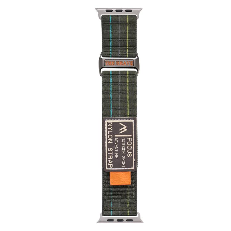 For Apple Watch 42mm / 41mm / 40mm / 38mm Kalebol  Dual-section Sports Nylon Loop Watch Band(Green) - free shipping - PMC TechLife - Order now!