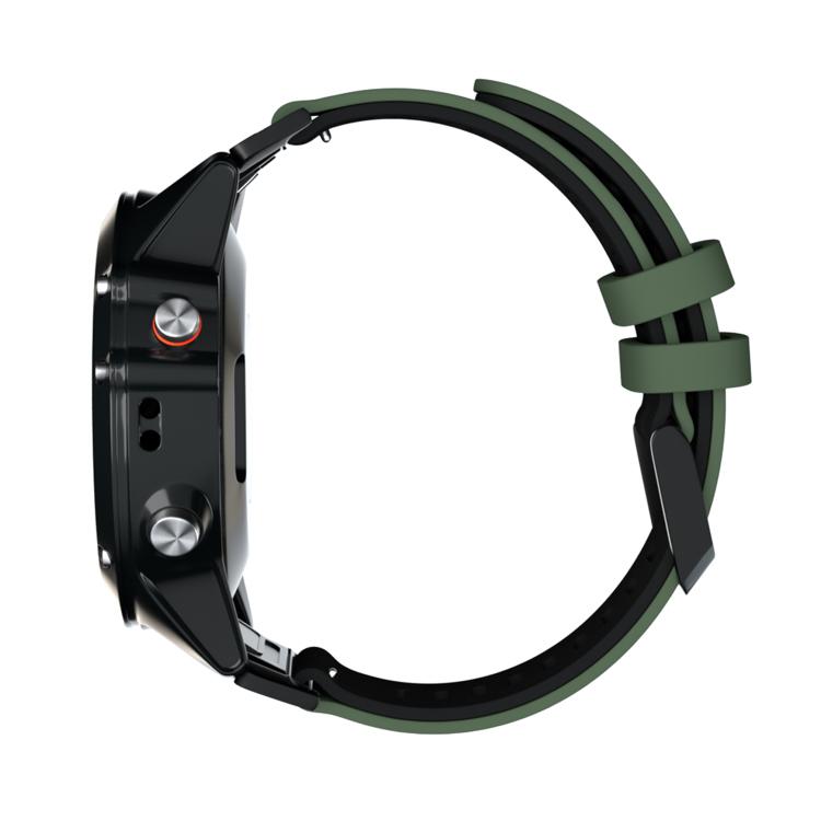 For Garmin QuickFit 26mm Kalebol Two-layer Silicone Watch Band(Army Green Black) - free shipping - PMc TechLife - Order now!